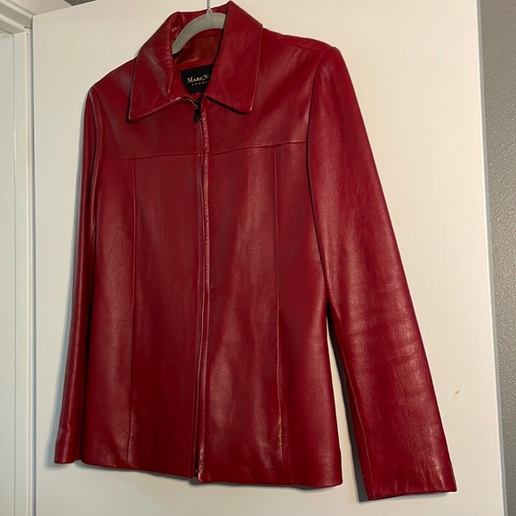 Andrew Marc Jackets & Blazers - Marc New York Andrew Mark red leather jacket